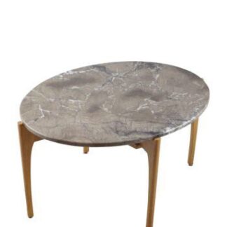 Mesa Auxiliar de Roble y Mármol