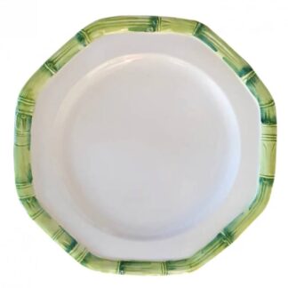 Plato Llano Verde Bambú 28 CM