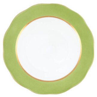 Herend Cinta De Seda Plato Base Verde